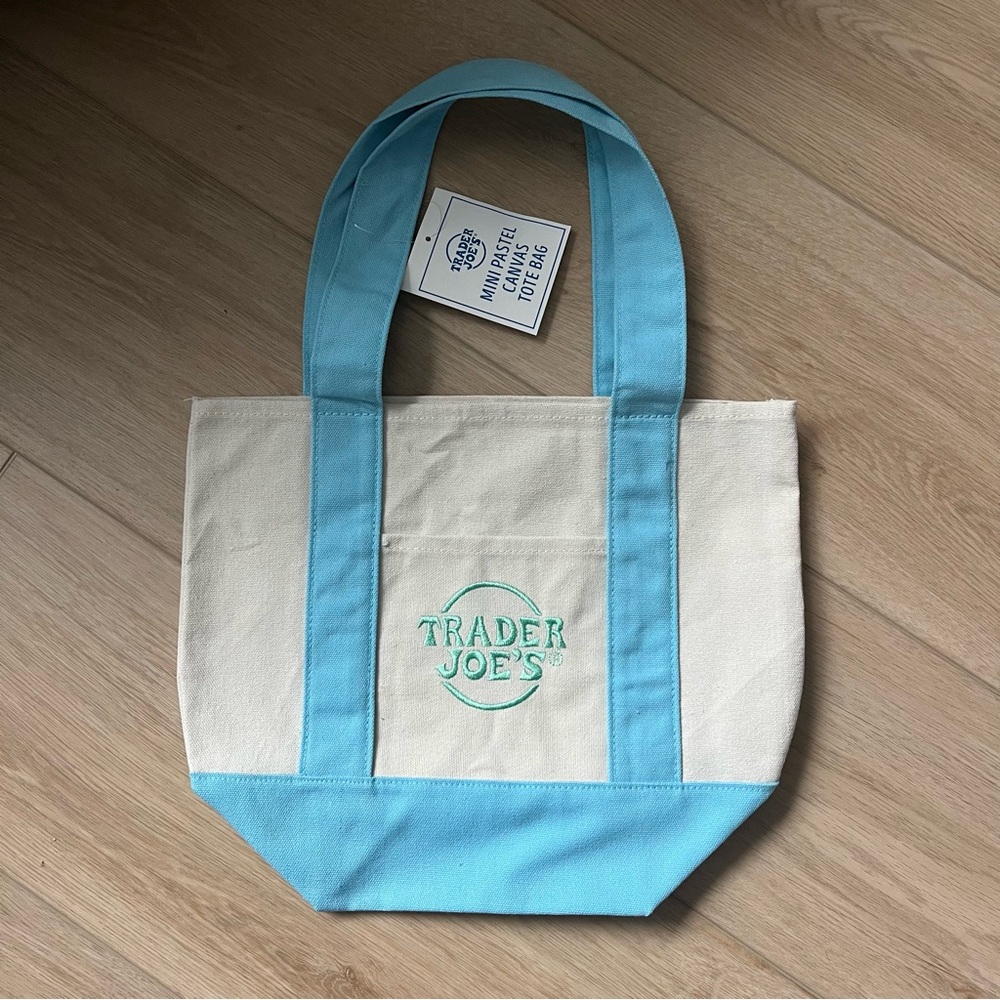 Trader Joe’s Mini Pastel Blue Tote Bag